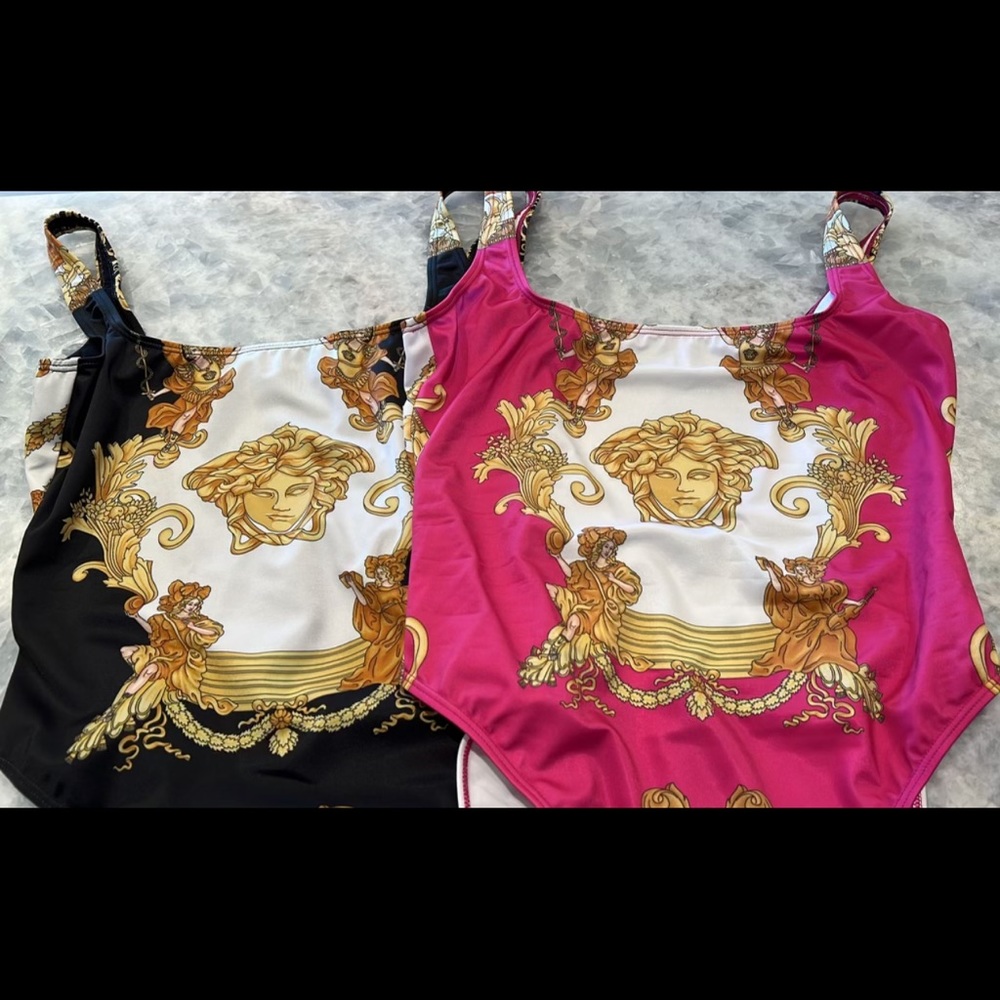 Versace one piece bathing suit